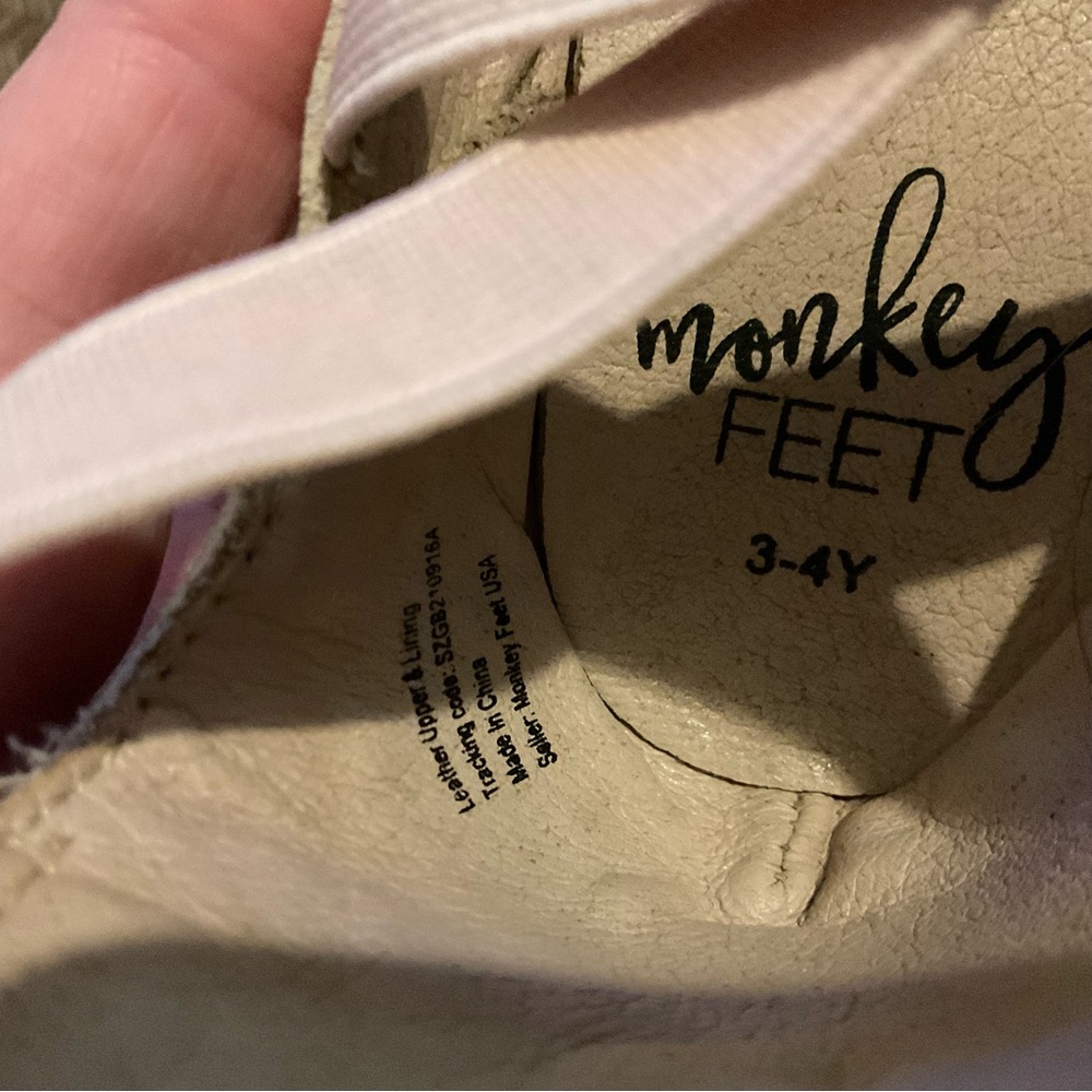 Monkey Feet Pink Ballet Flats with Ribbon Straps - Picture 3 of 3